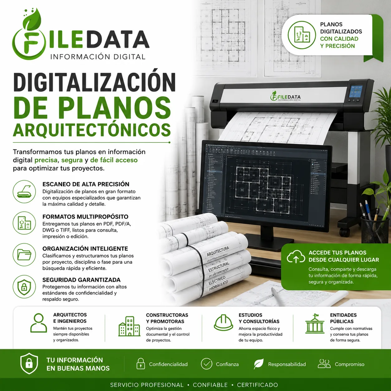 Digitalización De Planos Arquitectónicos