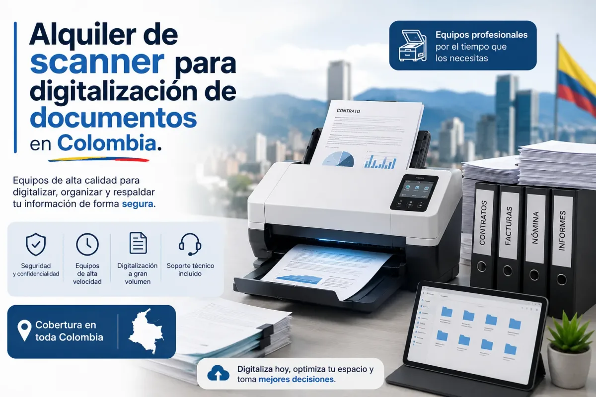Alquiler de Escáner para Digitalización de Documentos