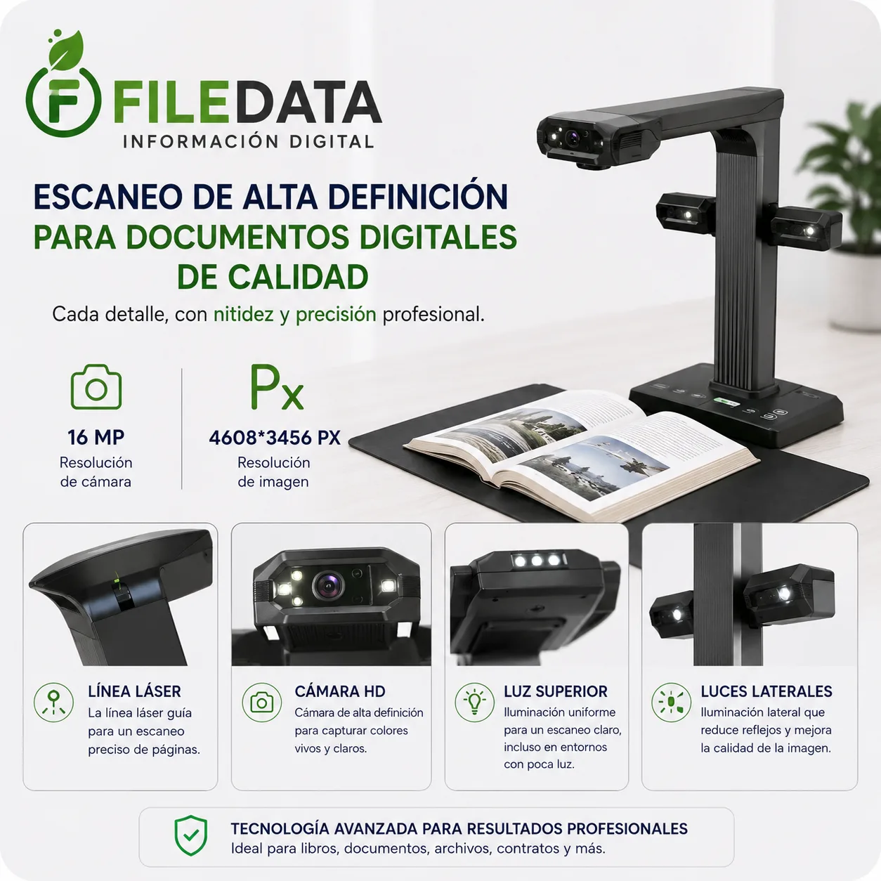 Alquiler De Scanner CZUR ET18 PRO