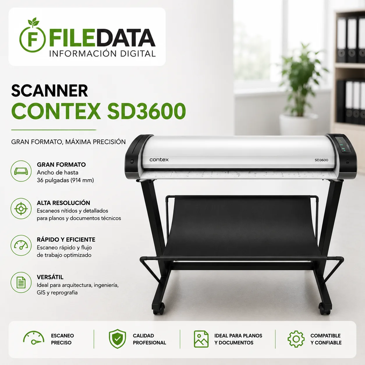 Alquiler Scanner CONTEX SD3600