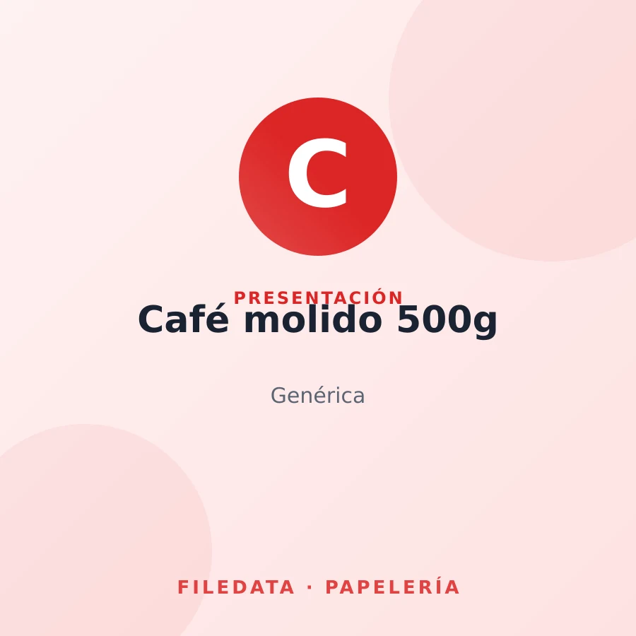 Café molido 500g — Genérica