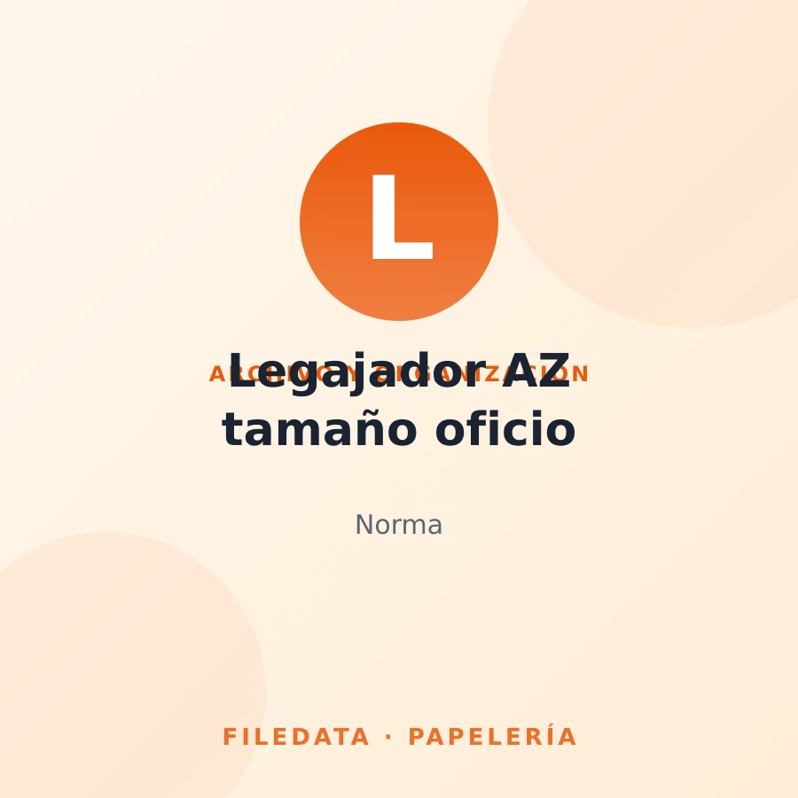 Legajador AZ tamaño oficio