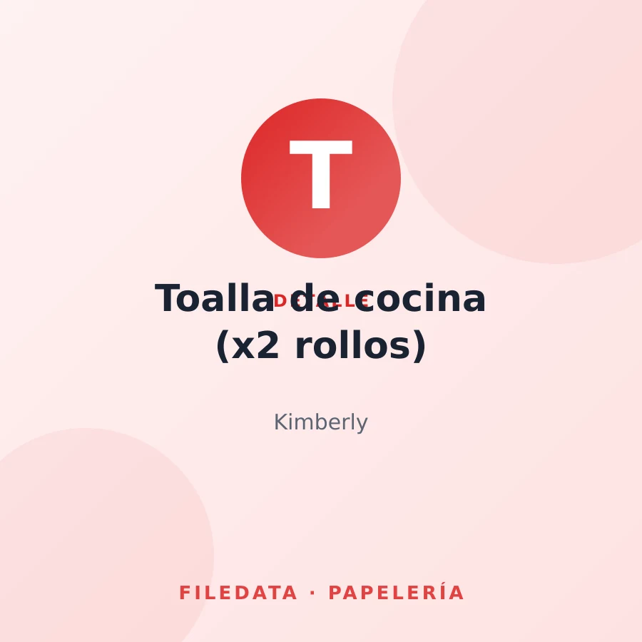 Toalla de cocina (x2 rollos) — Kimberly