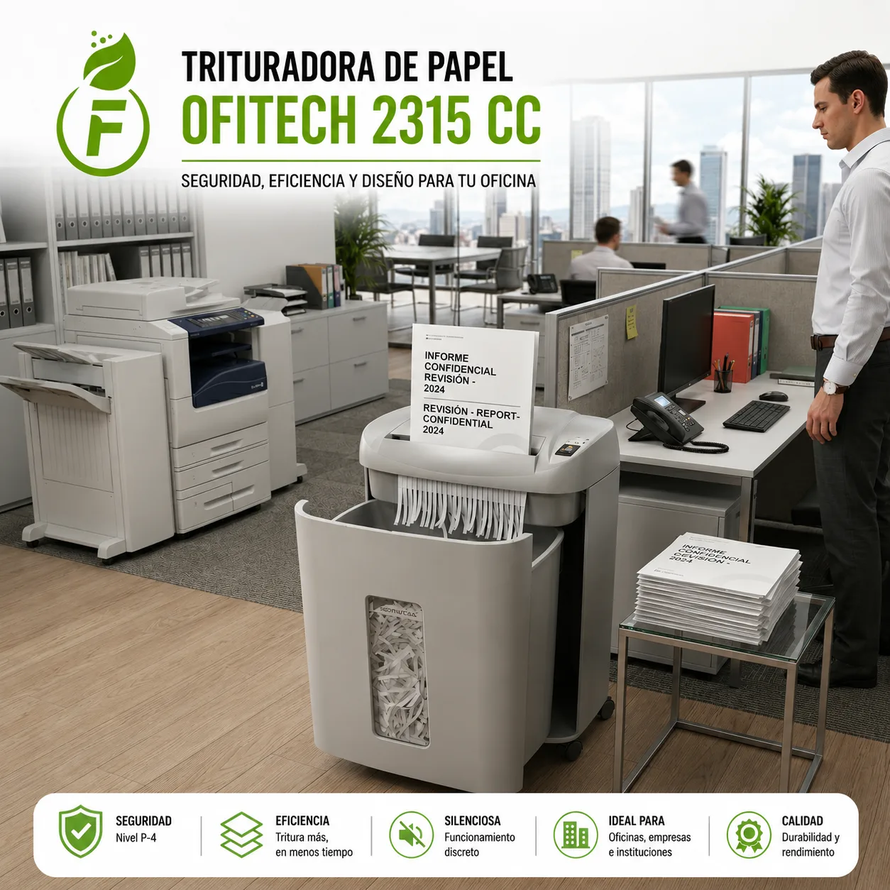 Trituradora De Papel OFITECH 2315 CC
